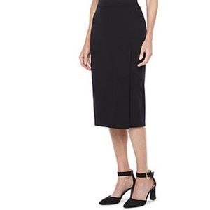 Black midi Liz Claiborne stretch skirt
